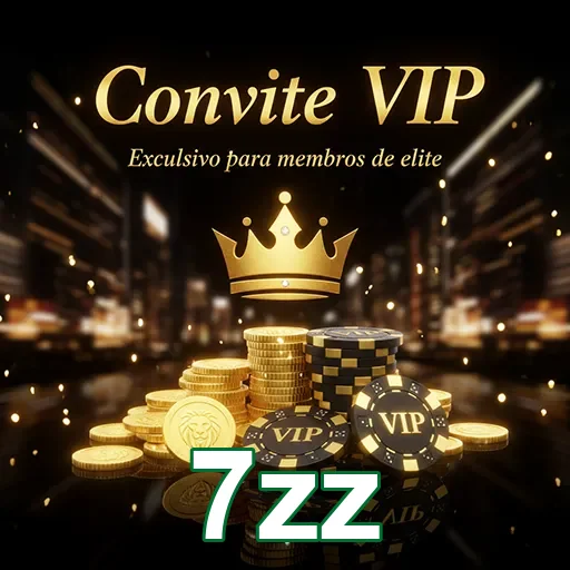 Convite VIP para serviços especiais da 7zz, destacando sofisticação e exclusividade.